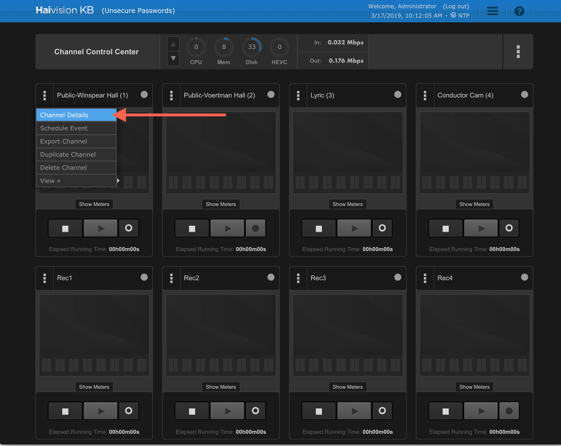 Authoring CMS admin pages.