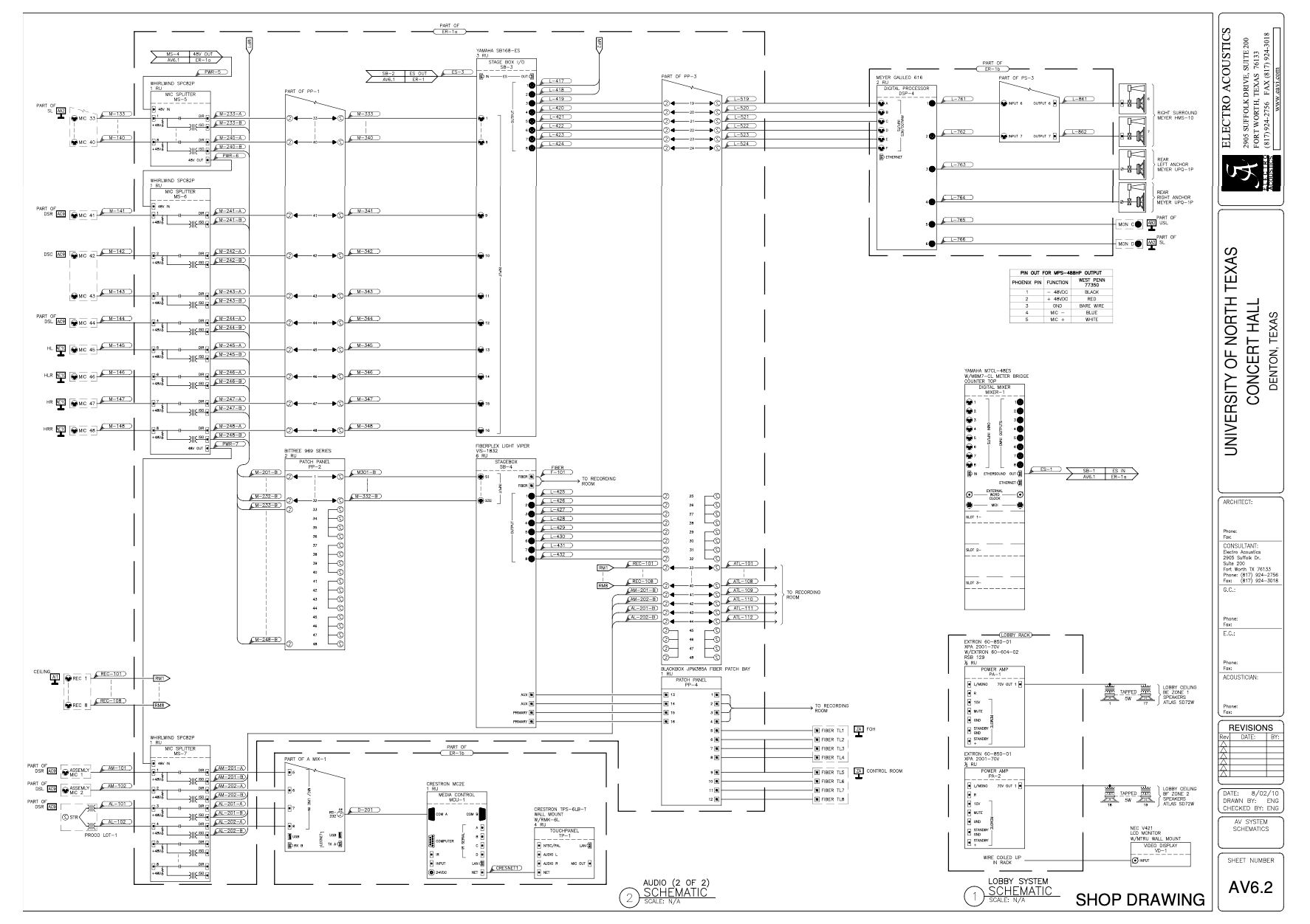 Design drawings for halls.